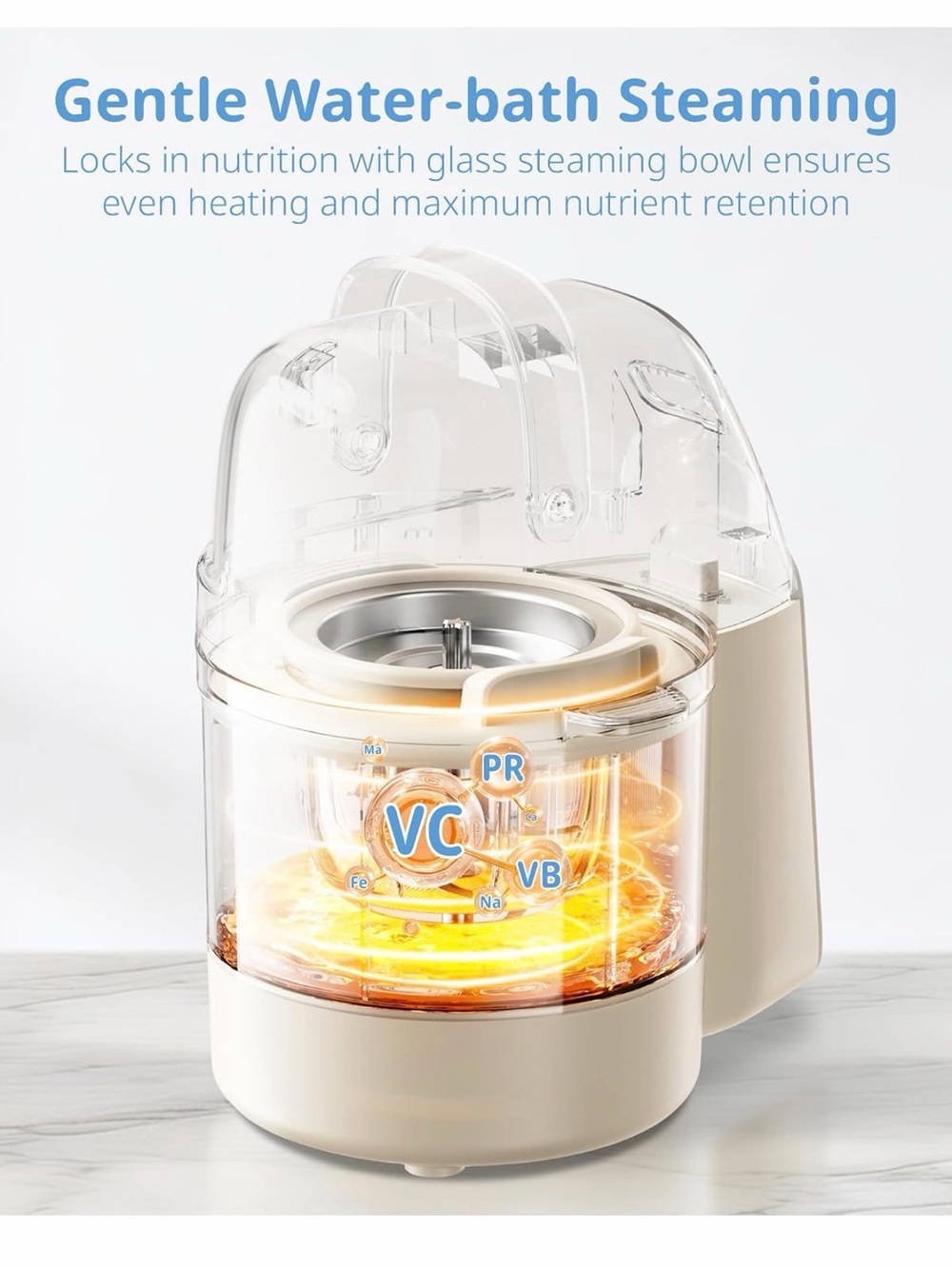SosekiBaby Tutto Baby Food Maker, Glass Bowl & 316L Stainless Steel Blades - Picture 5 of 12